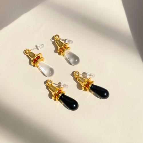 Murano Tropfen Ohrringe, Messing, mit Lampwork, 18 K vergoldet, Modeschmuck & für Frau, keine, 31x12mm, verkauft von Paar