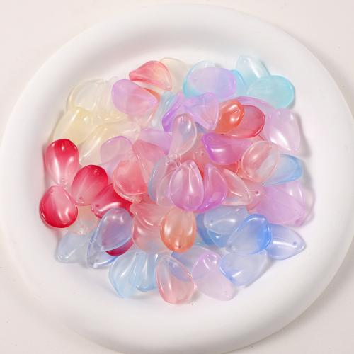 Planta de perlas de cristal de Murano, Pétalos, Bricolaje, más colores para la opción, beads length 8-14mm, 50PCs/Bolsa, Vendido por Bolsa