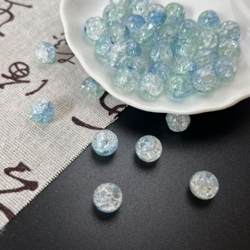 Lampwork Beads, Round, crackle 10mm 