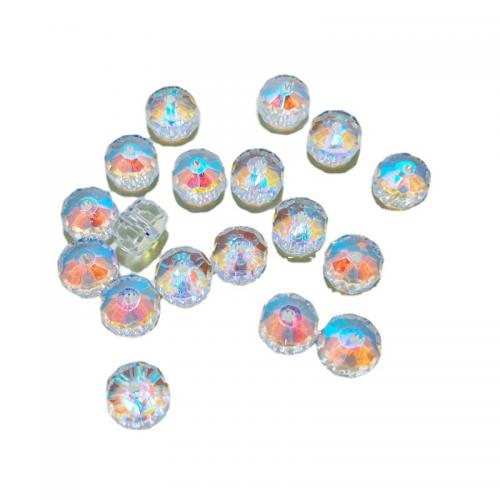 Abalorios de Cristal con forma Toroidal, Bricolaje, más colores para la opción, 8mm, 80PCs/Bolsa, Vendido por Bolsa