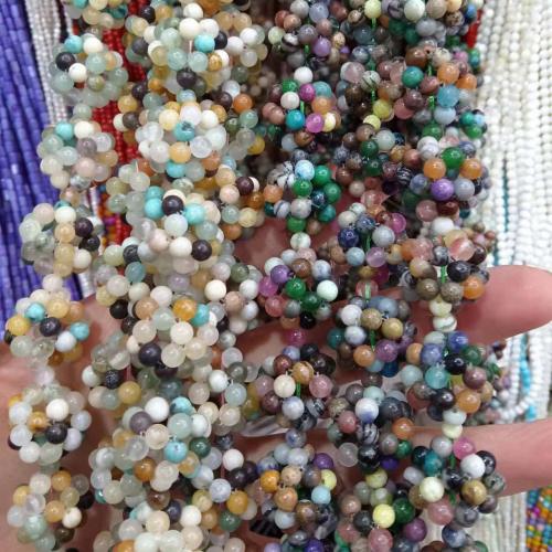 Mixed Gemstone Beads, Natural Stone, Round, DIY Length about 19-20mm, Approx 