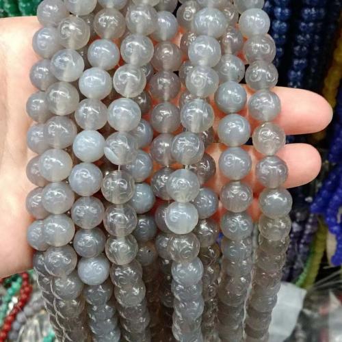 Achat Perlen, rund, DIY, keine, 14mm, ca. 28PCs/Strang, verkauft von Strang