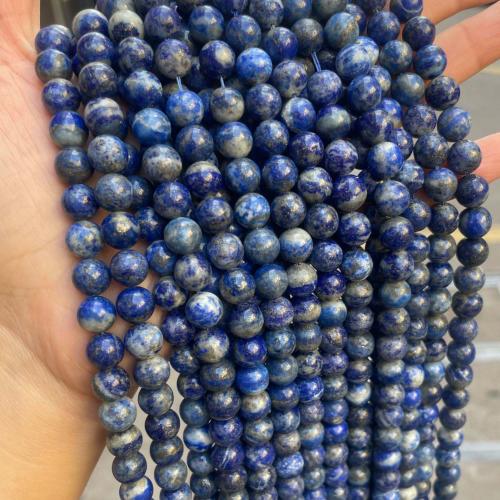 Natural Lapis Lazuli Beads, Round & DIY 