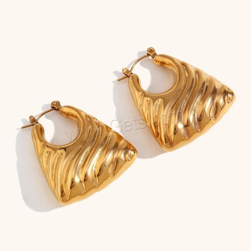 Stainless Steel Leverback Earring, 316L Stainless Steel, Vacuum Ion Plating, for woman 