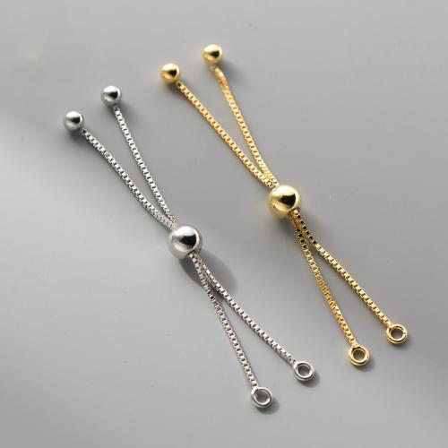 Sterling Silver Extender Chain, 925 Sterling Silver, plated, DIY & box chain [