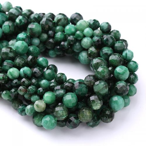 Single Gemstone Beads, Euchlorite Kmaite, Round, DIY green 