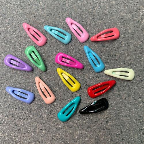 Hair Snap Clips, Zinc Alloy, stoving varnish, Mini & Girl 20mm, Approx 