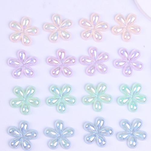 Perles de miracle en plastique, fleur, DIY, plus de couleurs à choisir, 19mm, Environ Vendu par sac