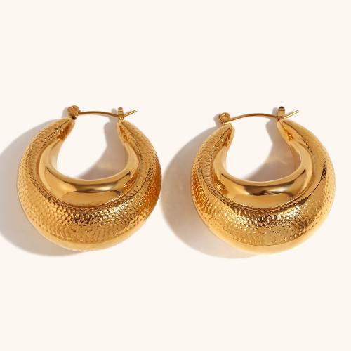 Stainless Steel Leverback Earring, 316L Stainless Steel, Vacuum Ion Plating, for woman, golden 