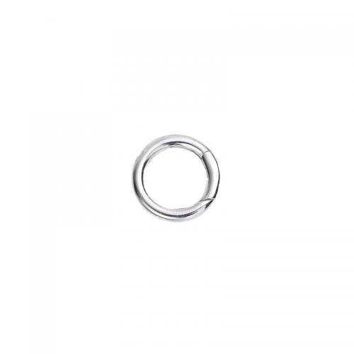 Sterling Silver Snap Clasp, 925 Sterling Silver, Donut, DIY silver color 