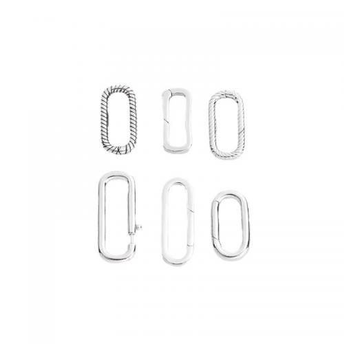 Snap-Verschluss 925er Silber, 925er Sterling Silber, DIY & verschiedene Stile für Wahl, verkauft von PC