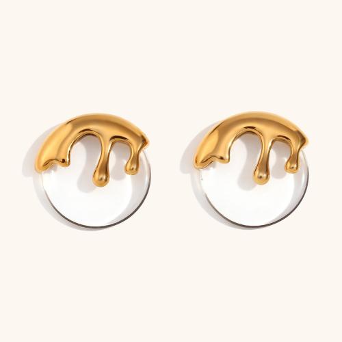 Stainless Steel Stud Earring, 316L Stainless Steel, plated, fashion jewelry & for woman 