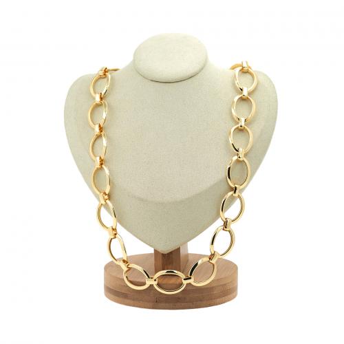 Brass Jewelry Necklace, plated, fashion jewelry & for woman & hollow cm 