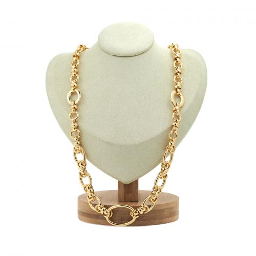 Brass Jewelry Necklace, plated, fashion jewelry & for woman & hollow cm 