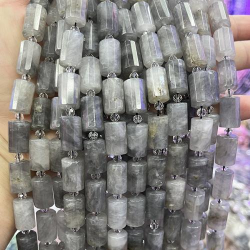Single Gemstone Beads, Natural Stone, Column, DIY, mixed colors Approx 38 cm 