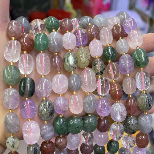 Perles de pierre gemme unique, Pierre naturelle, ovale, DIY, couleurs mélangées Environ 38 cm, Vendu par brin