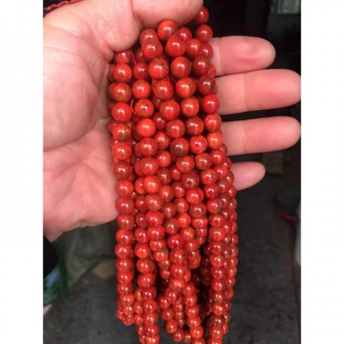 Grass Coral Beads, Round, natural, Natural & DIY Grade A Approx 38 cm [