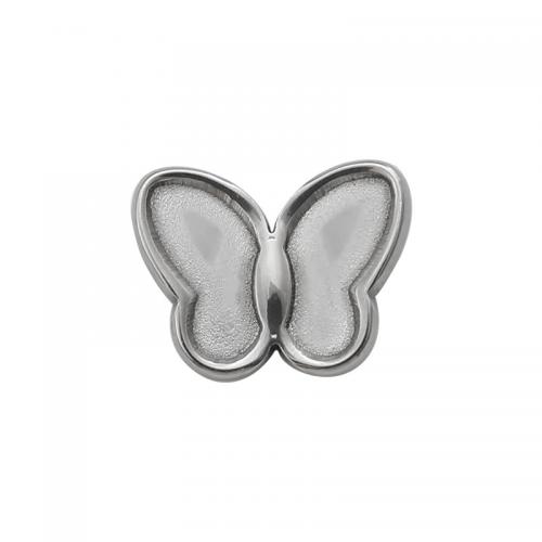 Stainless Steel Earring Stud Component, 304 Stainless Steel, Butterfly, DIY & machine polishing, original color, nickel, lead & cadmium free 