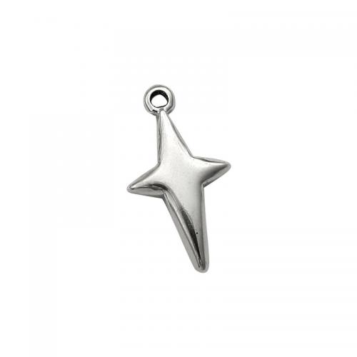 Stainless Steel Star Pendant, 304 Stainless Steel, DIY & machine polishing, original color, nickel, lead & cadmium free [