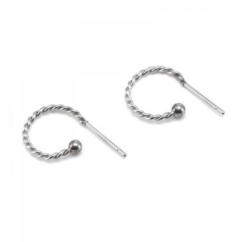Stainless Steel Stud Earring, Titanium Steel, fashion jewelry & Unisex 