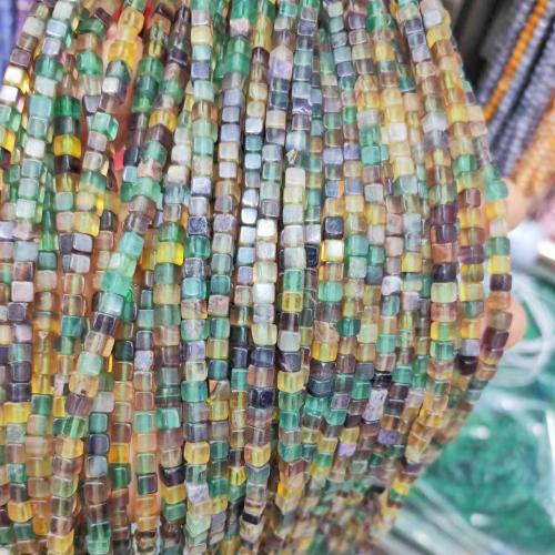 Perles de fluorite, Fluorine, DIY, couleurs mélangées Environ Vendu par brin