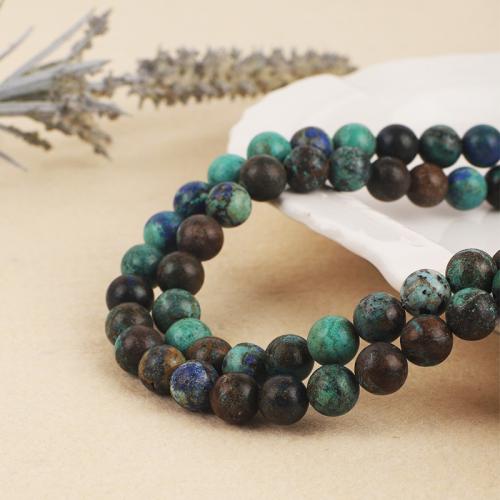 Jaspis Stein Perlen, Lapislazuli Phönix, rund, DIY, gemischte Farben, verkauft von Strang[