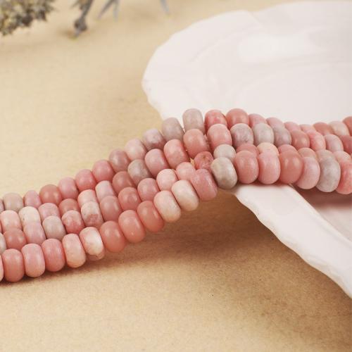 Opal Beads, Pink Opal, Flat Round, DIY pink 