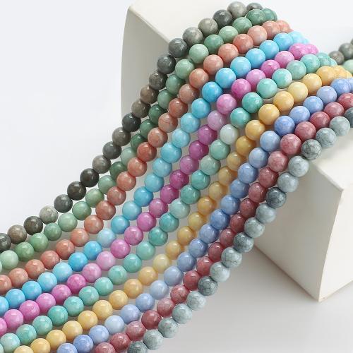 Plaqué Perles de verre, Rond, DIY, plus de couleurs à choisir, 8mm, Environ Vendu par brin