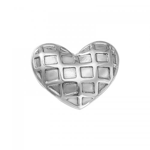 Stainless Steel Heart Pendants, 304 Stainless Steel, DIY & machine polishing & hollow nickel, lead & cadmium free [