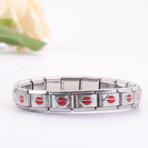 Stainless Steel Chain Bracelets, 304 Stainless Steel, fashion jewelry & Unisex Approx 18 cm 