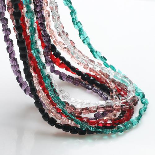Plaqué Perles de verre, cadre, DIY, plus de couleurs à choisir, 6mm, Environ Vendu par brin