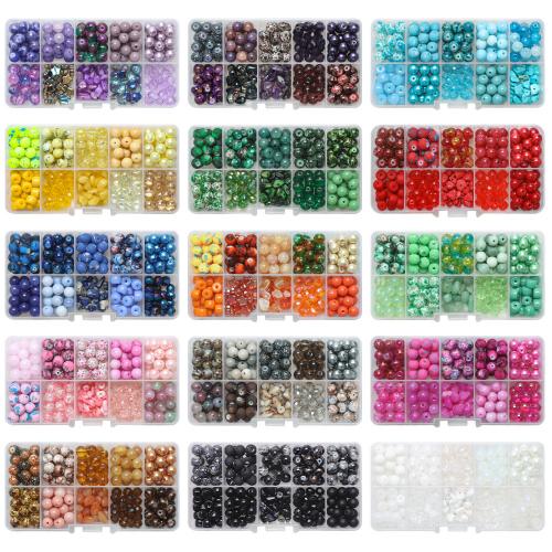 Los granos de cristal plateado, Vidrio, Bricolaje, más colores para la opción, 130x220mm, Vendido por Caja