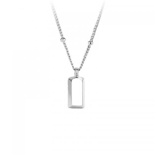 Sterling Silver Jewelry Necklace, 925 Sterling Silver, with 3.5CM extender chain, plated, for woman Approx 40 cm 