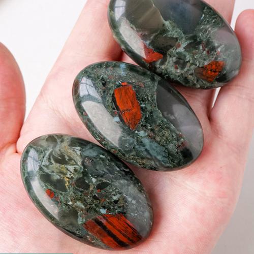 African Bloodstone Decoration, Oval, decoration length 50-60mm 