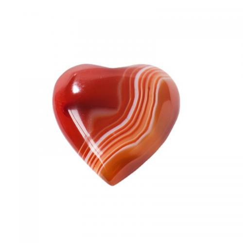 Red Agate Decoration, Heart 
