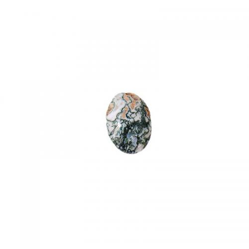 Moss Agate Decoration, Oval, decoration length 60-65mm 
