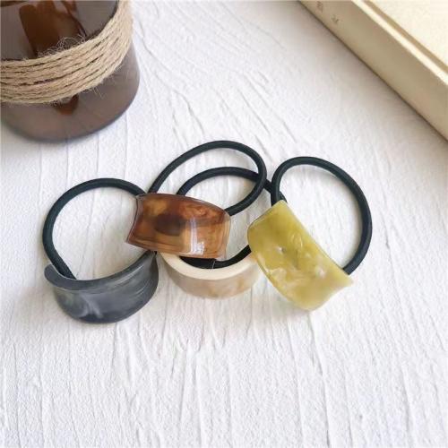 Ponytail Holder, Plastic, with Rubber Band, handmade, fashion jewelry & for woman [