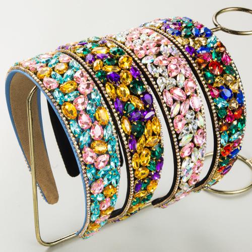 Hair Bands, Cloth, for woman & with rhinestone 