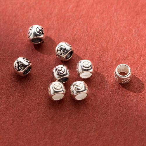 Perles intercalaires en argent , argent sterling 925, Finition antique, DIY, plus de couleurs à choisir Environ 2.8mm, Vendu par PC