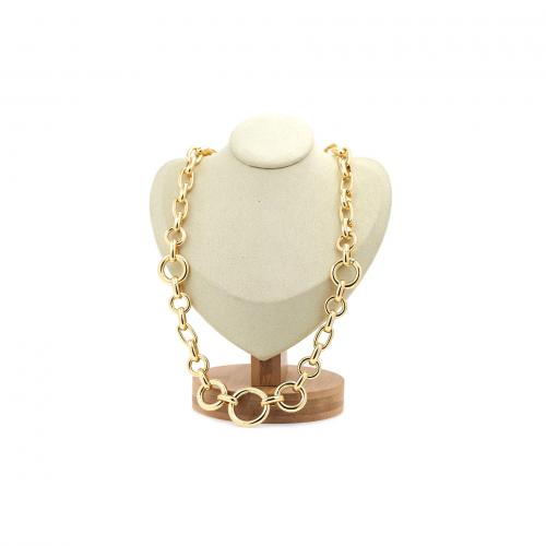 Messingkette Halskette, Messing, plattiert, Modeschmuck & für Frau, keine, Länge:ca. 48 cm, verkauft von PC