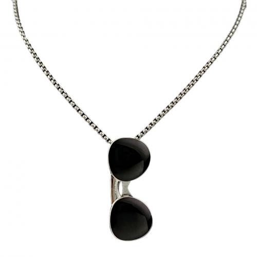 Zinc Alloy Sweater Chain Necklace, Glasses, fashion jewelry & Unisex & enamel Approx 60 cm 