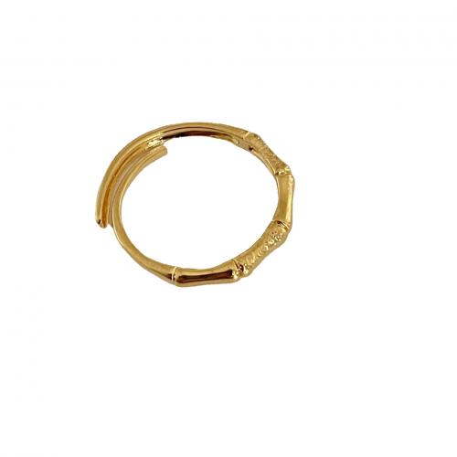 Anillo de dedo de latón, metal, chapado en color dorado, Joyería & para mujer, dorado, inner diameter 17mm, Vendido por UD