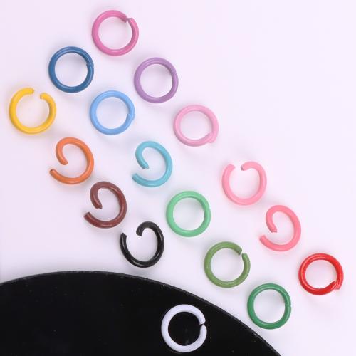 Iron Open Jump Ring, stoving varnish, DIY Internal strength :6mm, outer diameter :8mm, thickness :1.2mm., Approx [