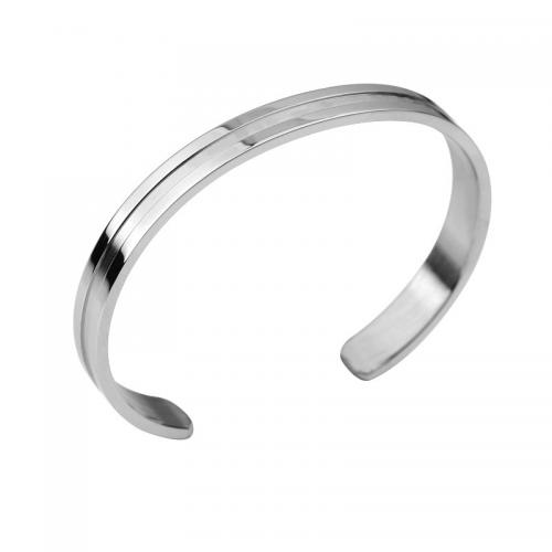 Titanium Steel Bracelet & Bangle, plated, Adjustable & fashion jewelry & for woman & enamel Approx 18 cm 