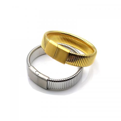 Titanium Steel Bracelet & Bangle, plated, elastic & Unisex Inner Approx 60mm 