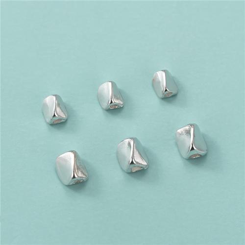 Sterling Silver Spacer Beads, 925 Sterling Silver, Nuggets, DIY silver color 