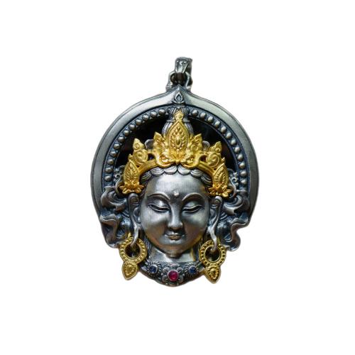 Brass Jewelry Pendants, Buddha, plated, vintage & DIY 