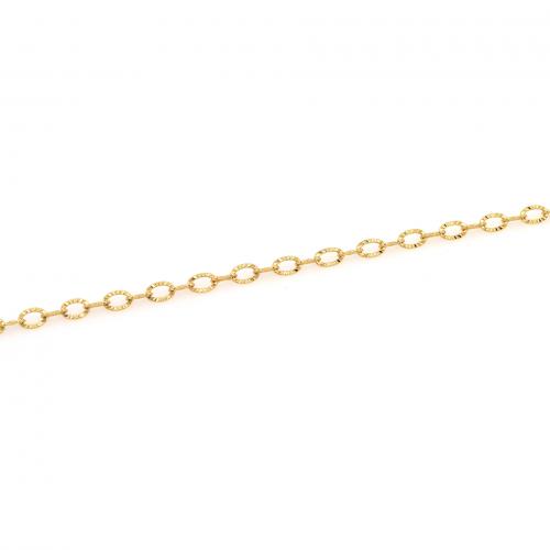 Handmade Brass Chain, 18K gold plated, fashion jewelry & DIY, 5.5mm 
