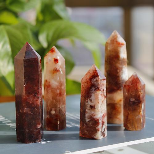 Gemstone Decoration, Red Marble Glue Stone, Conical, for home and office & fashion jewelry mixed colors 