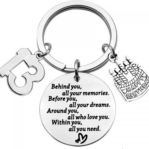 Stainless Steel Key Chain, 304 Stainless Steel, polished, multifunctional & Unisex 30mm 